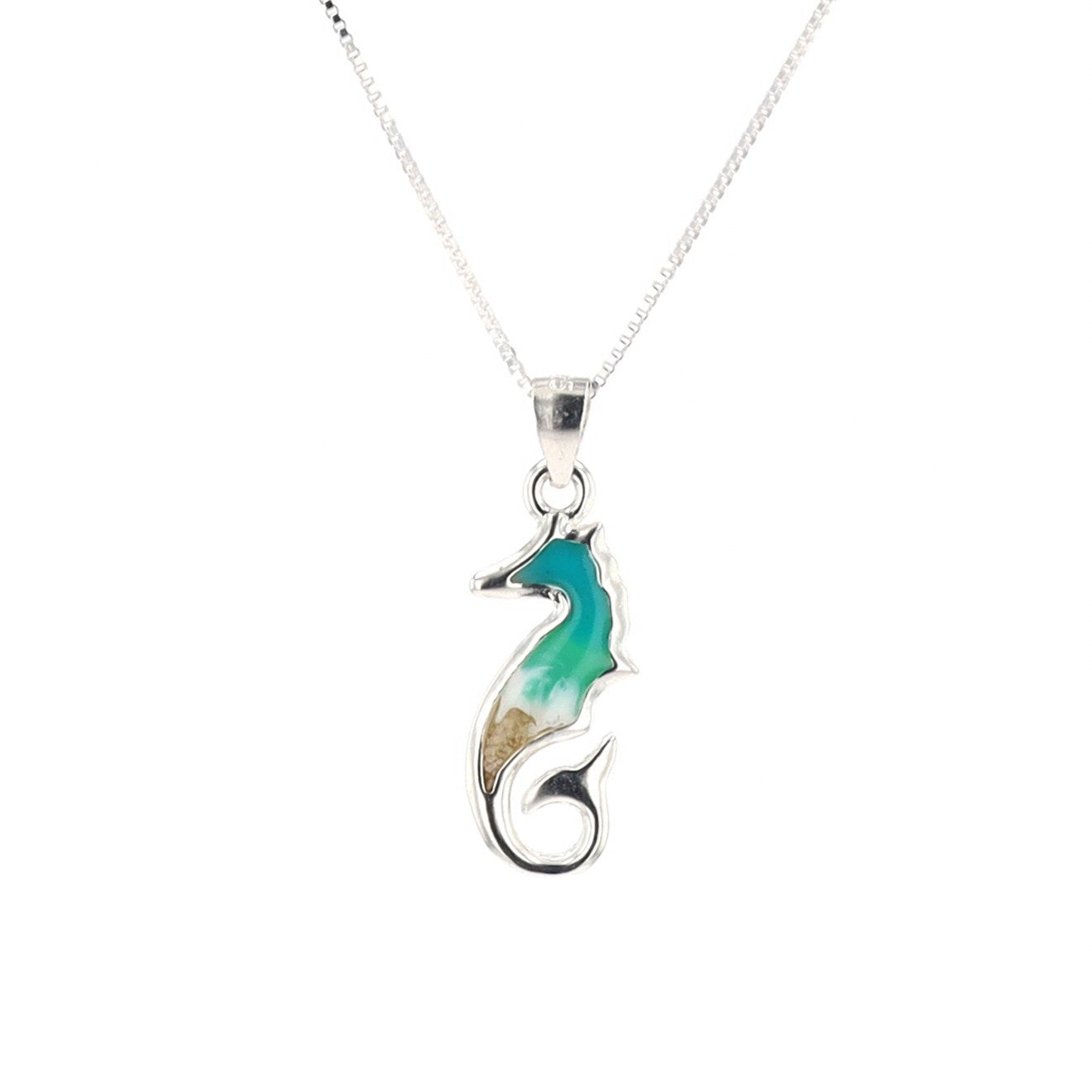 The Shoreline Seahorse Necklace (Sterling Silver) hot