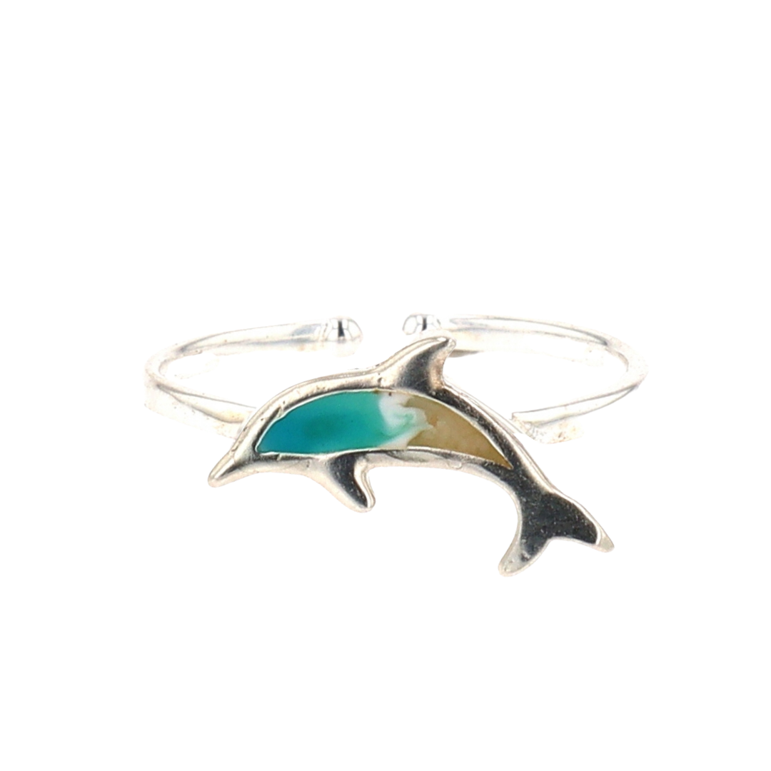 The Shoreline Dolphin Ring (Sterling Silver)