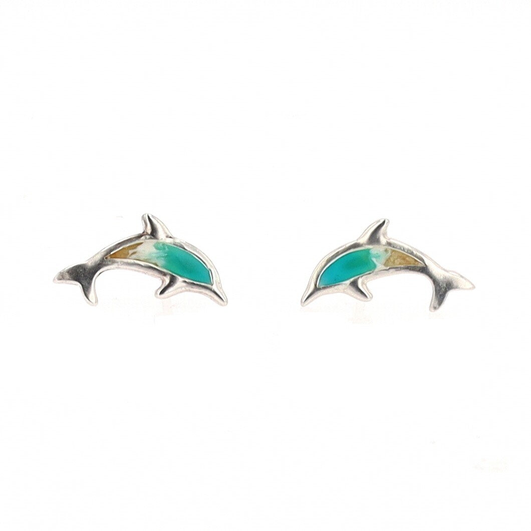 The Shoreline Dolphin Earrings (Sterling Silver)