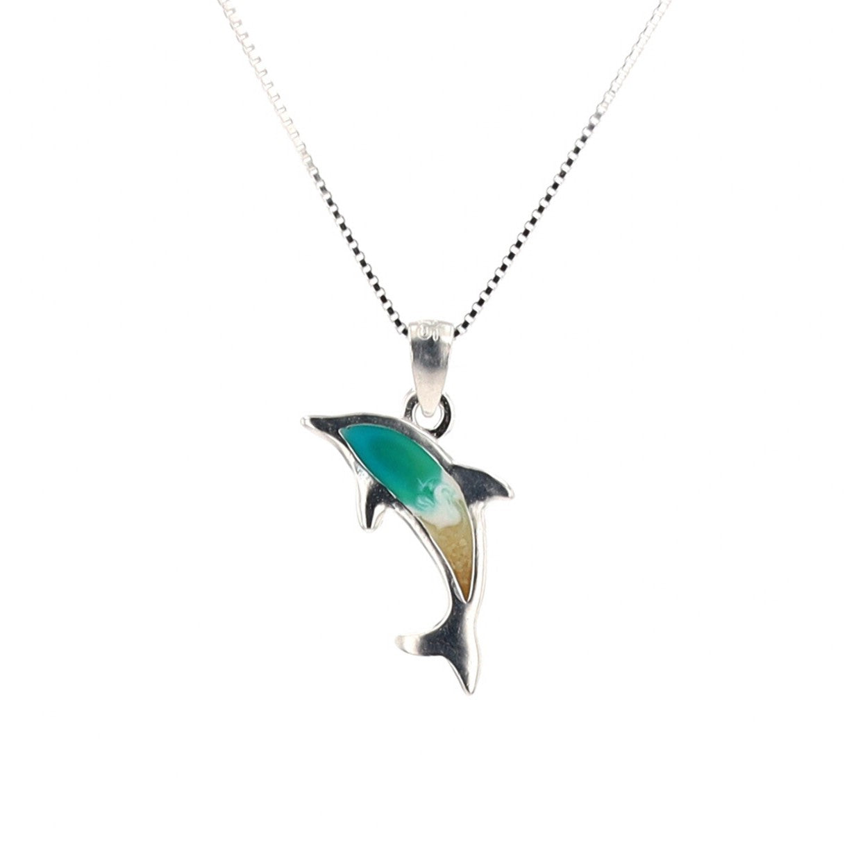 The Shoreline Dolphin Necklace (Sterling Silver)