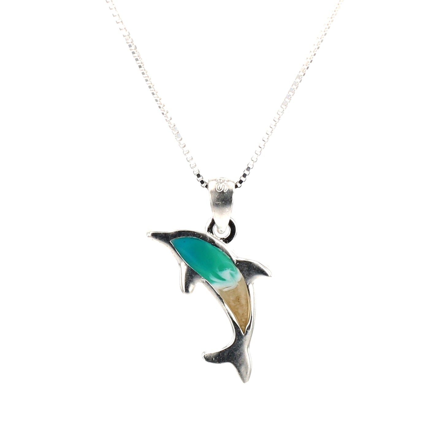 The Shoreline Dolphin Necklace (Sterling Silver)