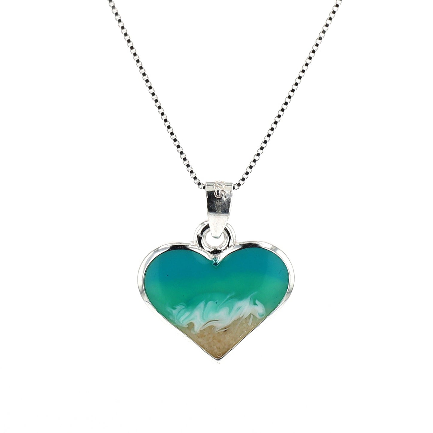 The Shoreline Heart Necklace (Sterling Silver)