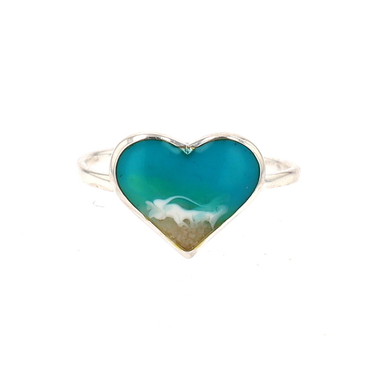The Shoreline Heart Ring (Sterling Silver)