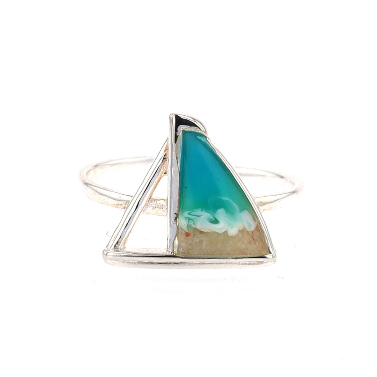 The Shoreline Sailboat Ring (Sterling Silver)